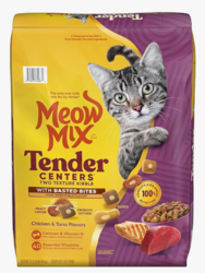 Meow Mix Tender Centers with Basted Bites, Chicken and Tuna Flavored Dry Cat Food, 14.2-lb Bag from SKANDA INTERNATIONAL FZ LLE