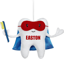 Let's Make Memories Personalized Tooth Fairy Pillow - Superhero Design - Tooth Fairy Pillow - Customize with Any Name - 5" W x 6" H