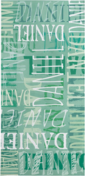 Let's Make Memories Personalized Beach Towel - Custom Cotton/Poly Blend Pool Towel - Personalize with Your Name - Standard Size - Green