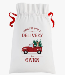 Let's Make Memories Personalized Gift Bag -Reusable -Oversized 32"-Christmas Décor-Rudolph Delivery from SKANDA INTERNATIONAL FZ LLE