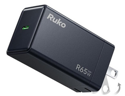 Ruko 65W USB C Charger, PPS GaN Fast Charger, Compact & Foldable, Compatible with MacBook Pro/Air, iPhone 17/16/15, Galaxy S25/S24, Pixel 10/9, Steam Deck and More from SKANDA INTERNATIONAL FZ LLE