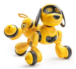 Ruko 18011 Smart Robot Dog Toy for Kids, Interactive Puppy with Remote & Gesture Control, Programmable LED Face Expressions, Fun Gift for Boys & Girls Ages 3 4 5 6 7 8, Yellow from SKANDA INTERNATIONAL FZ LLE