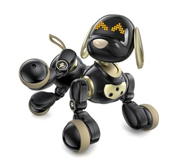 Ruko 18011 Robot Dog Toy, Smart Interactive Puppy with 30+ LED Faces, Remote & Gesture Control, Programmable Electronic Pet for Kids Ages 3–8, Black & Gold from SKANDA INTERNATIONAL FZ LLE