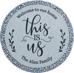 Let's Make Memories Personalized Floral Garden Stones - This is Us Path Stones for Families - Garden Décor - Customize with Message & Names - Large from SKANDA INTERNATIONAL FZ LLE