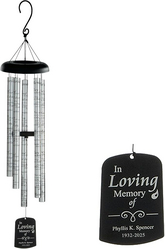 Let's Make Memories Personalized Memorial Sonnet Keepsake Wind Chime - Sympathy - Condolences -44" H from SKANDA INTERNATIONAL FZ LLE