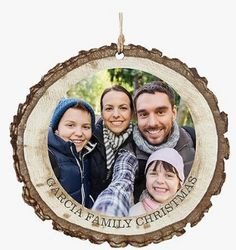 Let's Make Memories Personalized Photo Christmas Ornament - Decor - Customize Photo - 2025 Christmas Ornament - Round - with Message