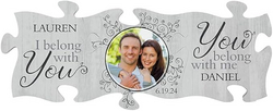 Let's Make Memories Personalized Puzzle Pieces Wall Art - Showcase Love - 3 Pieces Each 6" Square - Home Décor for Couples from SKANDA INTERNATIONAL FZ LLE