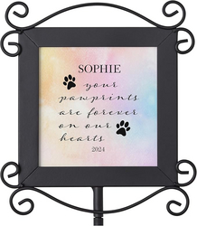 Let's Make Memories Personalized Cat or Dog Memorial Garden Stake - Pawprints - in Loving Memory from SKANDA INTERNATIONAL FZ LLE
