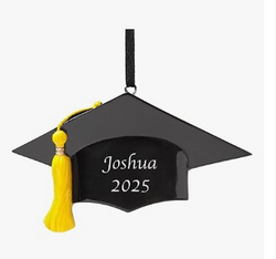 Let’s Make Memories Personalized Christmas Ornament - Graduation 2025-2026 - Choose Your Year - for The Graduate - Engraved Resin Keepsake Ornament - Includes Ribbon for Hanging - Caps Off from SKANDA INTERNATIONAL FZ LLE