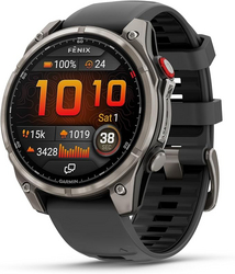 Garmin f?nix® 8 Pro, 47mm, AMOLED Display, Premium Connected Multisport GPS Smartwatch, inReach® Technology, Sapphire, Titanium with Graphite/Black Silicone Band from SKANDA INTERNATIONAL FZ LLE
