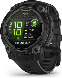 Garmin Instinct® 3 45mm, AMOLED Display, Rugged Outdoor GPS Smartwatch, Metal-Reinforced Bezel, Built-in Flashlight, Up to 18 Days of Battery Life, Black from SKANDA INTERNATIONAL FZ LLE