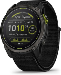 Garmin Enduro™ 3 – 51 mm, Solar, Sapphire, Ultraperformance GPS Smartwatch, Extreme Battery Life, Detailed Mapping, Built-in LED Flashlight, Carbon Gray DLC Titanium with Black UltraFit Nylon Strap from SKANDA INTERNATIONAL FZ LLE