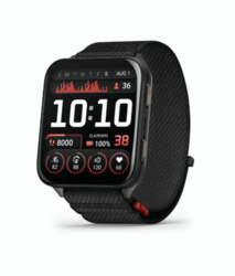 Garmin® Venu® X1, Thin and Lightweight GPS Smartwatch, AMOLED Display, Advanced Health and Fitness Features, Black with Slate Titanium Caseback and Black ComfortFit Nylon Band