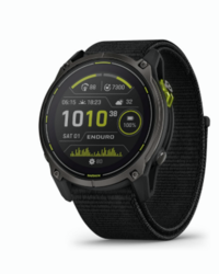 Garmin Enduro™ 3 – 51 mm, Solar, Sapphire, Ultraperformance GPS Smartwatch, Extreme Battery Life, Detailed Mapping, Built-in LED Flashlight, Carbon Gray DLC Titanium with Black UltraFit Nylon Strap from SKANDA INTERNATIONAL FZ LLE