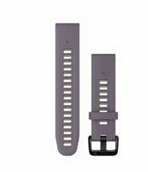 Garmin QuickFit 20 mm Watch Band - Deep Orchid/Light Sand Silicone Band from SKANDA INTERNATIONAL FZ LLE