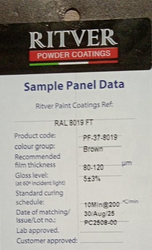 RAL8019FT POWDER COATING BROWN