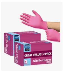 Inspire Pink Gloves Disposable Latex Free from SKANDA INTERNATIONAL FZ LLE