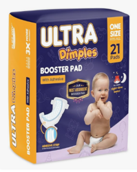 Inspire Ultra Dimples Diaper Booster Pads | Our Most Absorbent Diaper Inserts Ever | Diaper Pads Inserts Overnight or Daytime | Diaper Liners Turn Any Diaper into Super Overnight Diapers for Babies from SKANDA INTERNATIONAL FZ LLE