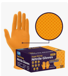 Inspire Heavy Duty Orange Nitrile Disposable Gloves  from SKANDA INTERNATIONAL FZ LLE