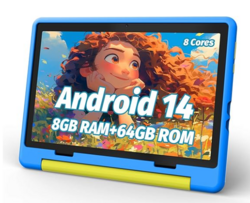 Kids Tablet, Android 14 Tablet for Kids 10 inch Octa-Core with Case, 64GB 1TB TF Card Expandable for Toddler Children, Parental Control, Dual Camera, WiFi,Gift from SKANDA INTERNATIONAL FZ LLE