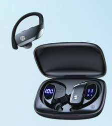 bmani Ear Buds Wireless Earbuds Bluetooth Headphones with 80H Playtime LED Display Case from SKANDA INTERNATIONAL FZ LLE