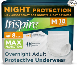 Inspire Adult Diapers Women or Men - MAX Absorbency | Our Most Absorbent and Dry, Incontinence Underwear for Women or Men | Leak Proof Diaper Overnight or Daytime for Heavy from SKANDA INTERNATIONAL FZ LLE