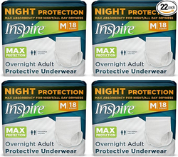 Inspire Adult Diapers Women or Men - MAX Absorbency | Our Most Absorbent and Dry, Incontinence Underwear for Women or Men | Leak Proof Diaper Overnight or Daytime for Heavy from SKANDA INTERNATIONAL FZ LLE