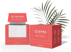 Asara Disposable Face Towel XL Facial Wipes | Organic Vegan Biodegradable | Add Water As a Makeup Remover | Sensitive Skin Face Towels - Clean Daily Towelettes (100 Count) from SKANDA INTERNATIONAL FZ LLE
