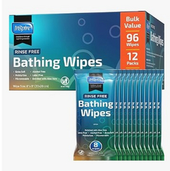 Inspire Thick Rinse Free Body Wipes, Extra Large Washcloths For Adults, Aloe Vera Enriched from SKANDA INTERNATIONAL FZ LLE