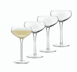 Libbey Signature Kentfield Coupe Cocktail Glasses Set of 4, Coupe Bowl Stemmed Cocktail Glasses, Dishwasher Safe Champagne Glass Gift Set from SKANDA INTERNATIONAL FZ LLE
