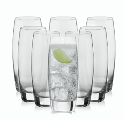 Libbey Signature Kentfield Glass Tumbler Set of 8, Elegant Heavy Base Glass Tumblers with Wide Rim, Tapered 16 oz Drinkware Set for Water and Drinks from SKANDA INTERNATIONAL FZ LLE