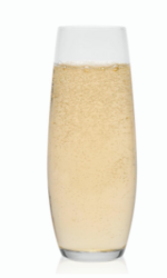 Libbey Stemless Flute Glasses