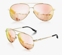 LUENX Aviator Sunglasses for Women Men Polarized Lens Trendy Sun Glasses - UV 400 Protection 60MM with Accessories Driving from SKANDA INTERNATIONAL FZ LLE