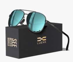 LUENX Aviator Sunglasses for Men Women Polarized - UV400 Protection, Stylish Shades, Driving, Outdoor Activities from SKANDA INTERNATIONAL FZ LLE