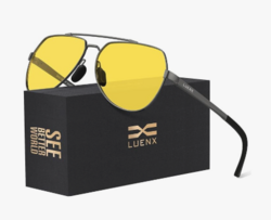 LUENX Aviator Sunglasses for Men Women Polarized New Shades Large Metal Frame - UV 400 Protection from SKANDA INTERNATIONAL FZ LLE