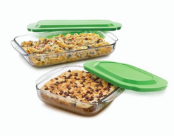 Libbey Baker’s Basics 2 Piece Glass Baking Dish with Lid, Stackable, Clear Versatile Casserole Dish Set, Baking Glassware Set for Food Prep and Baking from SKANDA INTERNATIONAL FZ LLE