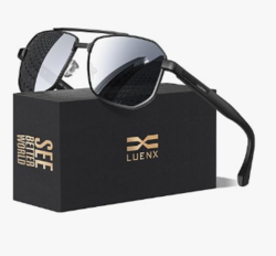 LUENX Men's Aviator Sunglasses