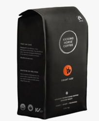 Kicking Horse Coffee Smart Ass, Medium Roast, Whole Bean, 1 Kg (Pack of 6) - Certified Organic, Fairtrade, Kosher