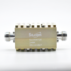 High Power 500W 2 to 4GHz Coaxial Circulator from 5O.COM INC.
