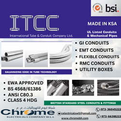 GI CONDUIT PIPE from CHROME ELECTRICALS W.L.L