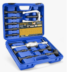 16-Piece Blind Hole Collet Bearing Race & Seal Puller Extractor Kit: Slide Hammer Pilot Insert for Effortless Inner Internal Bearing Removal Tool Set (Blue) from SKANDA INTERNATIONAL FZ LLE