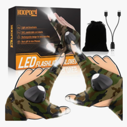 LED Gloves, Flashlight Gloves Christmas Gifts for Men Who Have Everything, Cool Gadgets for Fishing, Hunting, Camping, Techies from SKANDA INTERNATIONAL FZ LLE