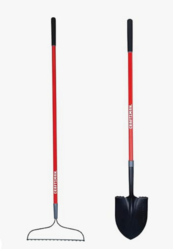Craftsman 2-Piece Garden Tool Set with Digging Shovel and Bow Rake, Fiberglass Handles, Cushion Grips, for Landscaping, Gardening & Construction from SKANDA INTERNATIONAL FZ LLE