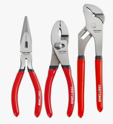 CRAFTSMAN Pliers Set, 3 Piece Set, 6 Inch Long Nose, 6 Inch Slip Joint, 8 Inch Groove Joint (CMHT84103R) from SKANDA INTERNATIONAL FZ LLE