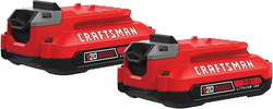 CRAFTSMAN V20 Lithium Ion Battery, 2.0-Amp Hour, 2 Pack (CMCB202-2) from SKANDA INTERNATIONAL FZ LLE