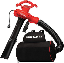 CRAFTSMAN 3-in-1 Leaf Blower, Vacuum and Mulcher, Backpack Blower Up to 260 MPH, 12 Amp, Corded Electric Leaf Collector (CMEBL7000) from SKANDA INTERNATIONAL FZ LLE
