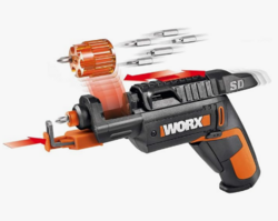 Worx 4V Electric Screwdriver, Rechargeable Cordless Power Screwdriver Set with 6 Bits, Screw Holder, Charger - WX255L from SKANDA INTERNATIONAL FZ LLE