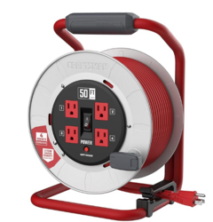 CRAFTSMAN 50 Ft. Contractor Edition Retractable Extension Cord Reel with 4 Outlets & Heavy Duty 12AWG SJTW Cable from SKANDA INTERNATIONAL FZ LLE