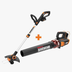 WORX WG163 GT 3.0 20V PowerShare 12" Cordless String Trimmer & Edger with Power Share 22-inch Cordless Hedge Trimmer, Bare Tool Only from SKANDA INTERNATIONAL FZ LLE