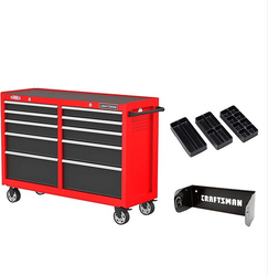CRAFTSMAN S2000 52" Tool Chest, 10-Drawer Rolling Tool Storage Cabinet with Tray and Holder, Red (CMST352102RB) from SKANDA INTERNATIONAL FZ LLE